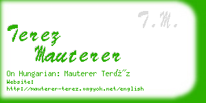 terez mauterer business card